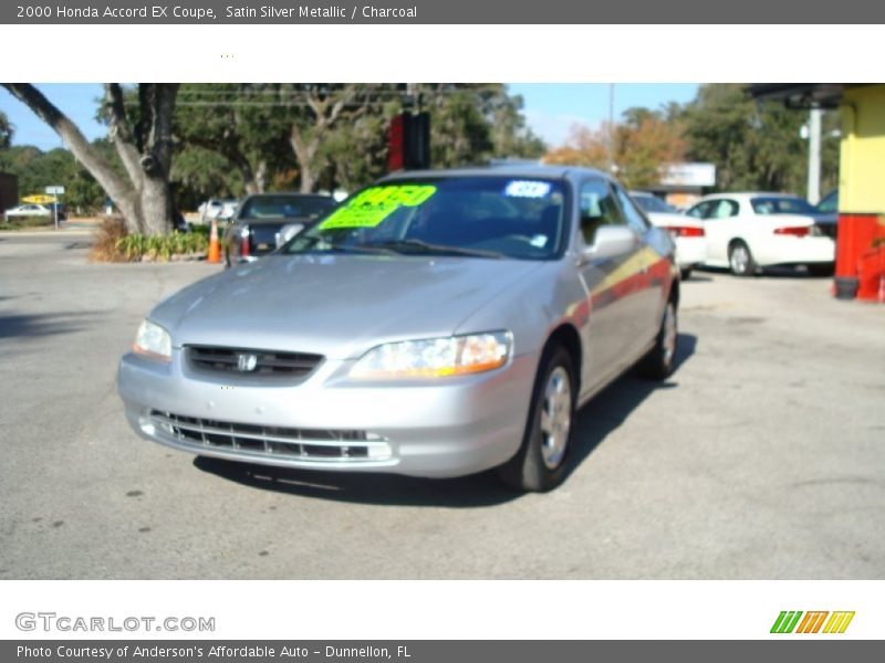 Satin Silver Metallic / Charcoal 2000 Honda Accord EX Coupe