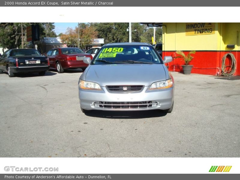 Satin Silver Metallic / Charcoal 2000 Honda Accord EX Coupe