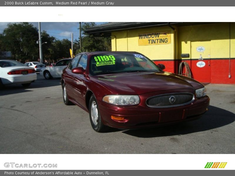 Medium Red Pearl / Medium Gray 2000 Buick LeSabre Custom