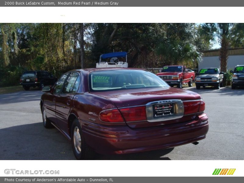 Medium Red Pearl / Medium Gray 2000 Buick LeSabre Custom