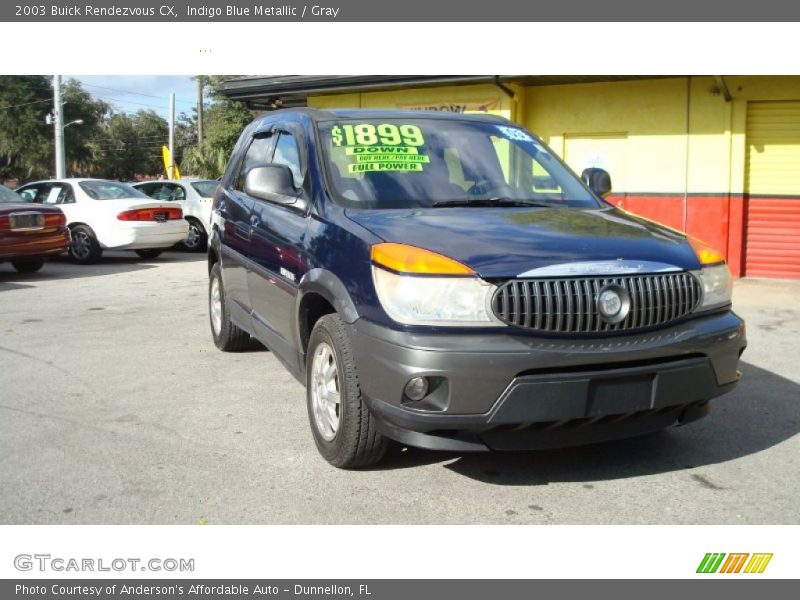 Indigo Blue Metallic / Gray 2003 Buick Rendezvous CX