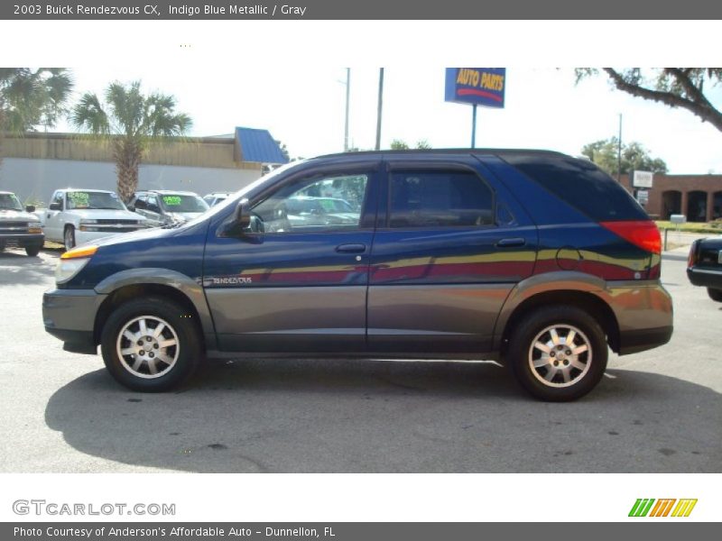 Indigo Blue Metallic / Gray 2003 Buick Rendezvous CX