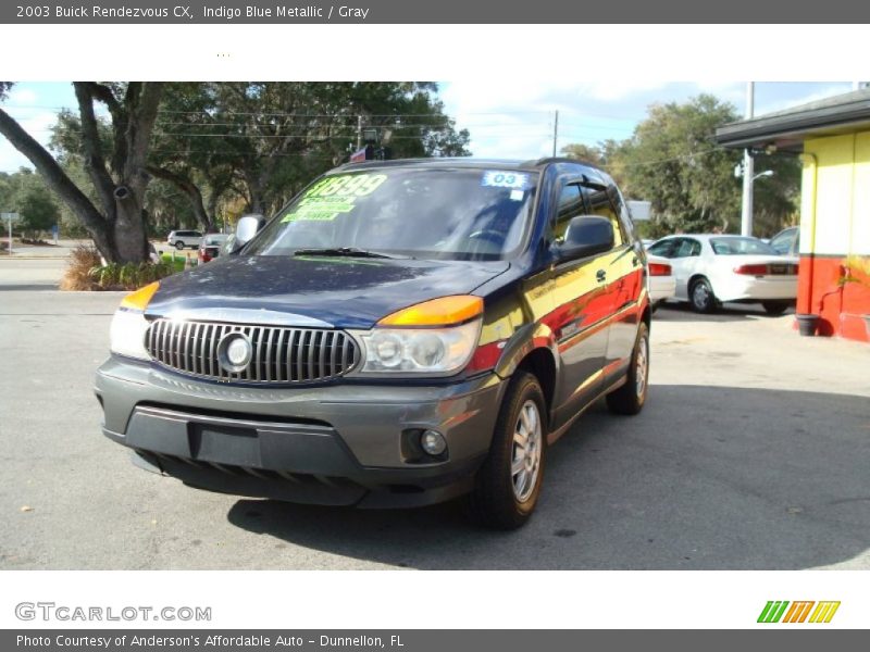 Indigo Blue Metallic / Gray 2003 Buick Rendezvous CX