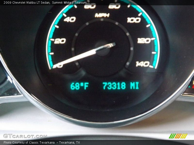 Summit White / Titanium 2009 Chevrolet Malibu LT Sedan