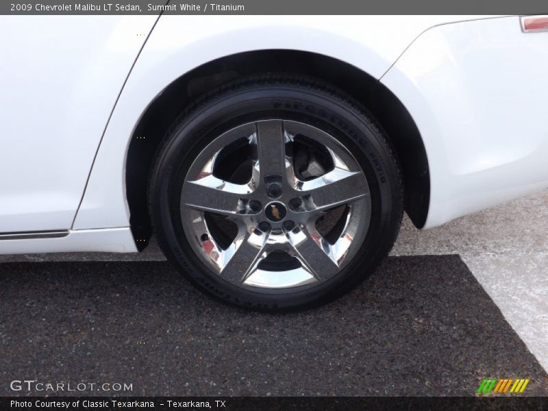 Summit White / Titanium 2009 Chevrolet Malibu LT Sedan