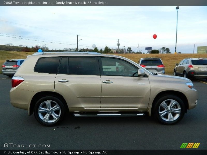Sandy Beach Metallic / Sand Beige 2008 Toyota Highlander Limited