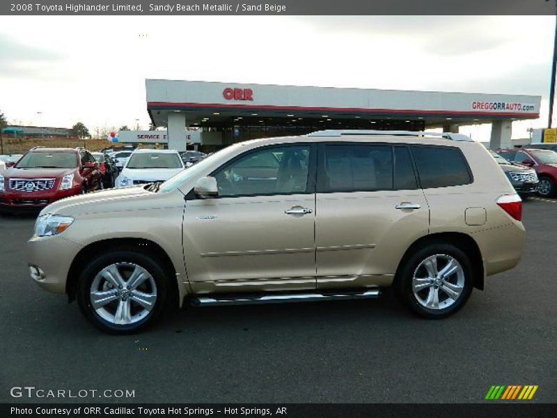 Sandy Beach Metallic / Sand Beige 2008 Toyota Highlander Limited