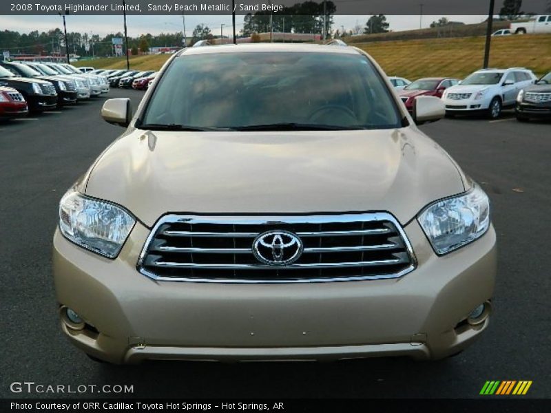 Sandy Beach Metallic / Sand Beige 2008 Toyota Highlander Limited