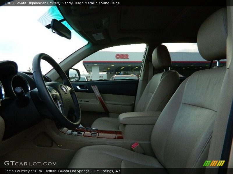 Sandy Beach Metallic / Sand Beige 2008 Toyota Highlander Limited