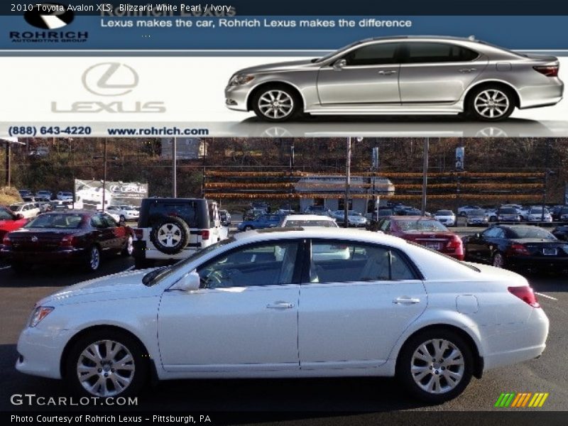 Blizzard White Pearl / Ivory 2010 Toyota Avalon XLS