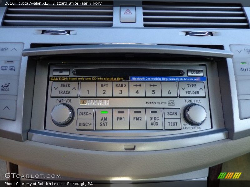Blizzard White Pearl / Ivory 2010 Toyota Avalon XLS