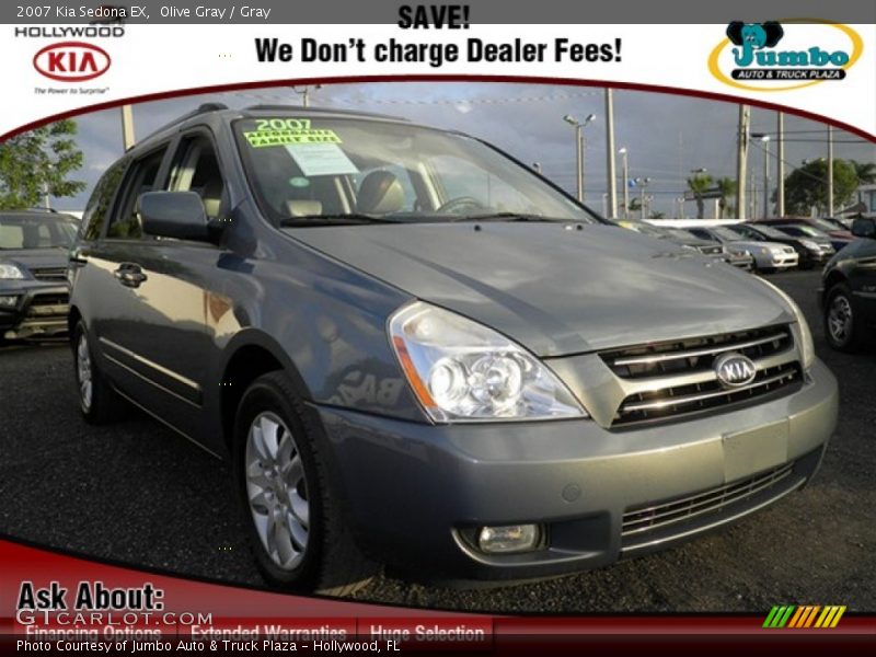 Olive Gray / Gray 2007 Kia Sedona EX