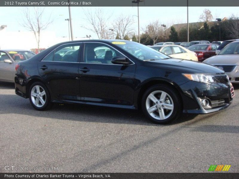 Cosmic Gray Mica / Black 2012 Toyota Camry SE