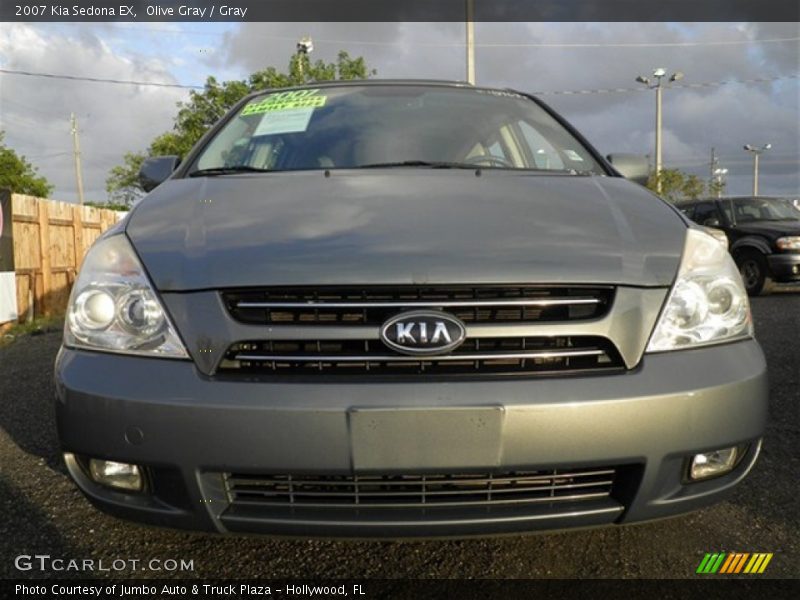 Olive Gray / Gray 2007 Kia Sedona EX