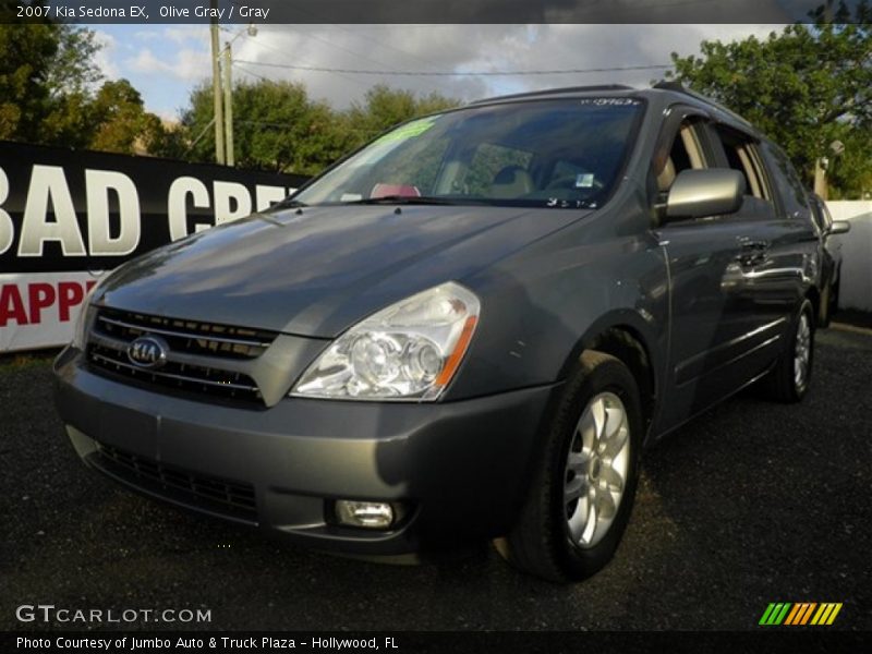 Olive Gray / Gray 2007 Kia Sedona EX