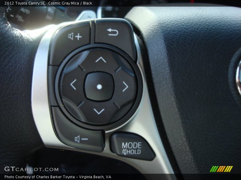 Cosmic Gray Mica / Black 2012 Toyota Camry SE