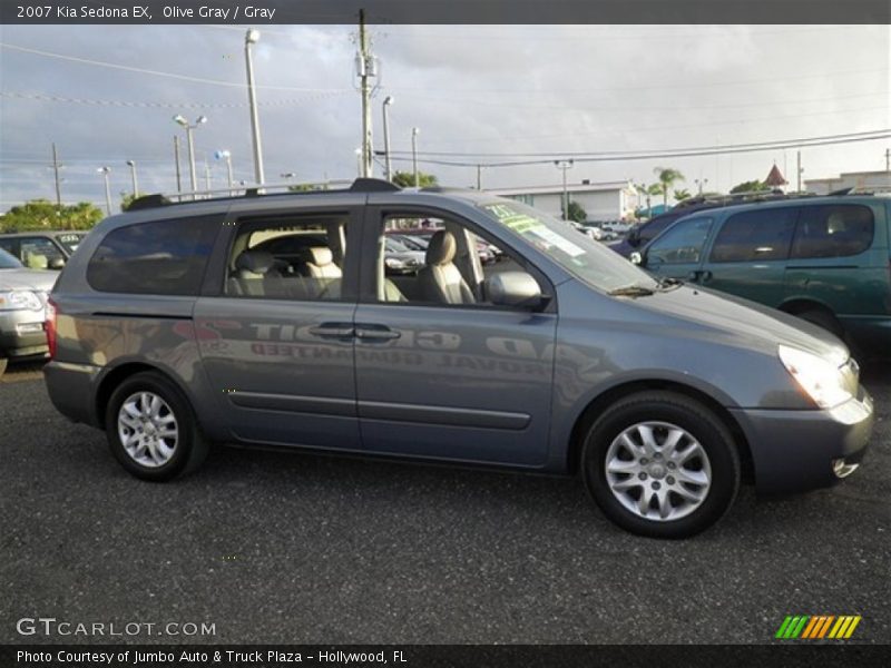 Olive Gray / Gray 2007 Kia Sedona EX