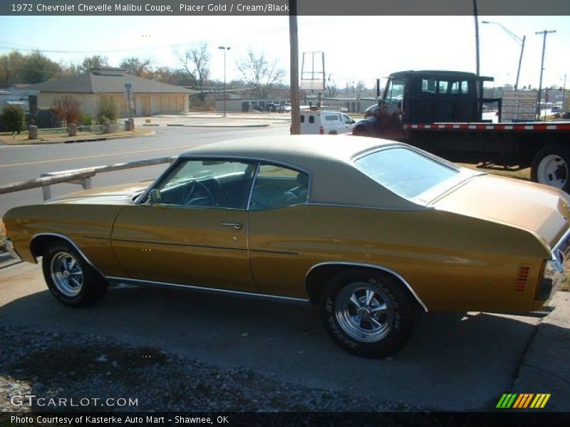 Placer Gold / Cream/Black 1972 Chevrolet Chevelle Malibu Coupe