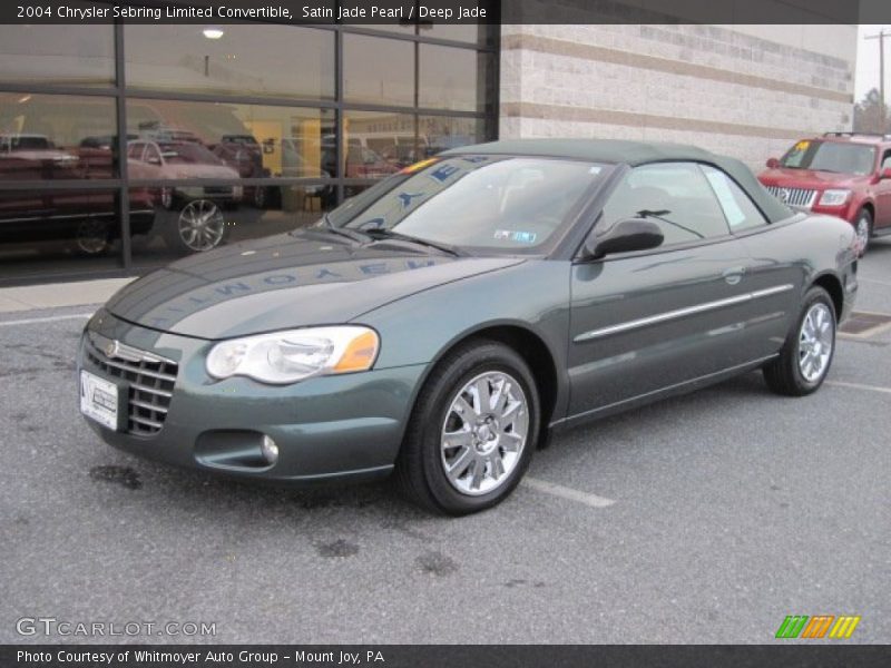 Satin Jade Pearl / Deep Jade 2004 Chrysler Sebring Limited Convertible