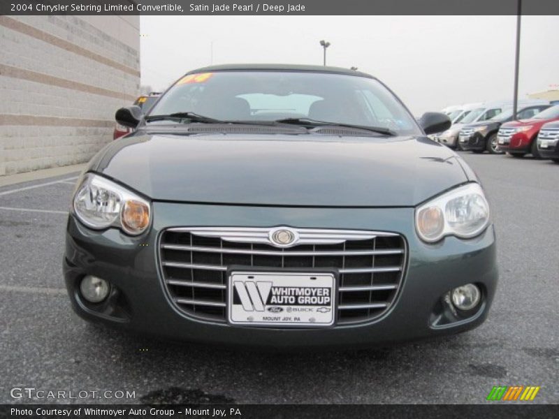 Satin Jade Pearl / Deep Jade 2004 Chrysler Sebring Limited Convertible
