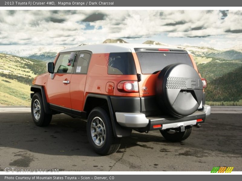 Magma Orange / Dark Charcoal 2013 Toyota FJ Cruiser 4WD