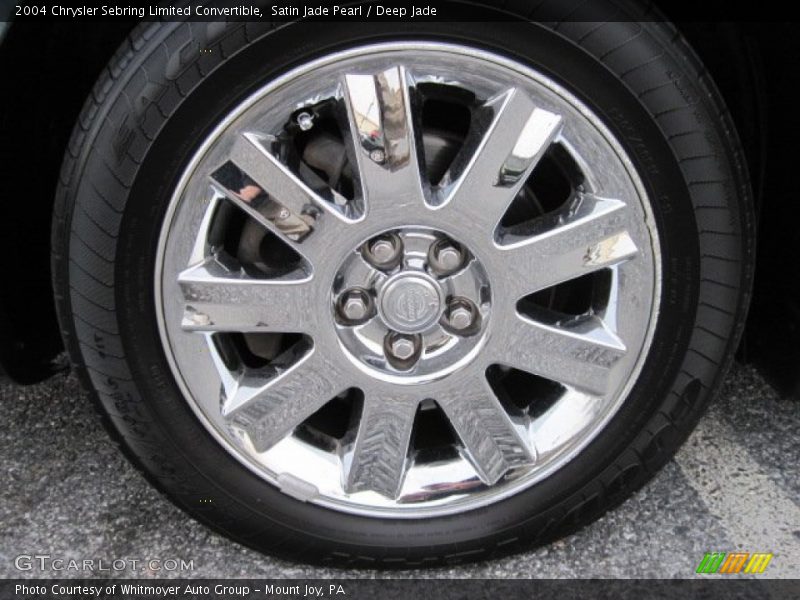 Satin Jade Pearl / Deep Jade 2004 Chrysler Sebring Limited Convertible