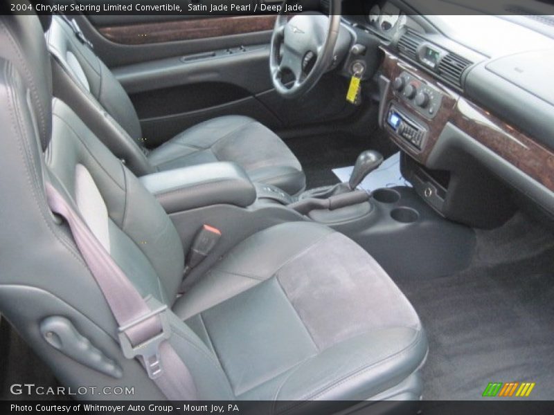 Satin Jade Pearl / Deep Jade 2004 Chrysler Sebring Limited Convertible