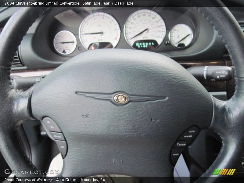 Satin Jade Pearl / Deep Jade 2004 Chrysler Sebring Limited Convertible
