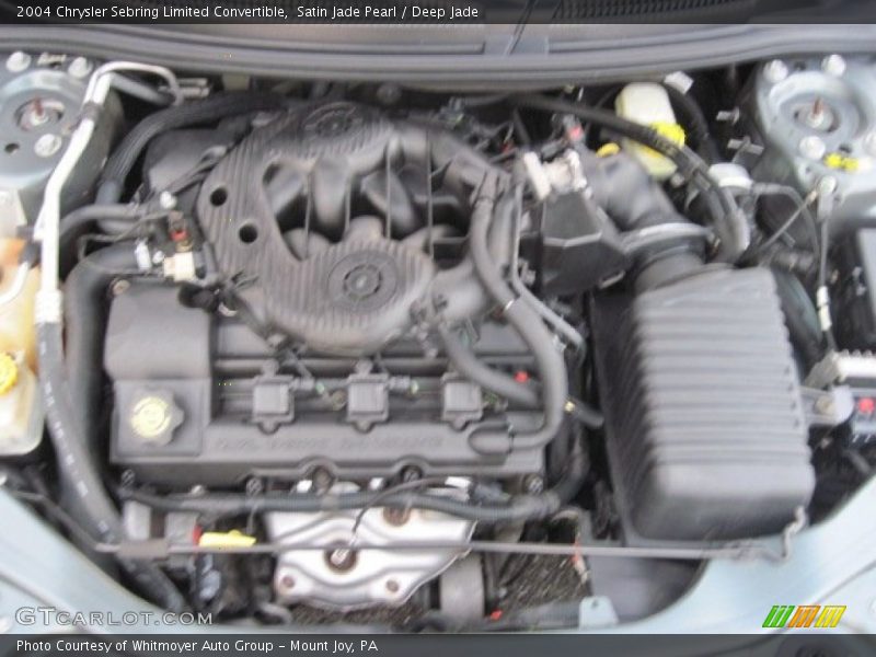 Satin Jade Pearl / Deep Jade 2004 Chrysler Sebring Limited Convertible