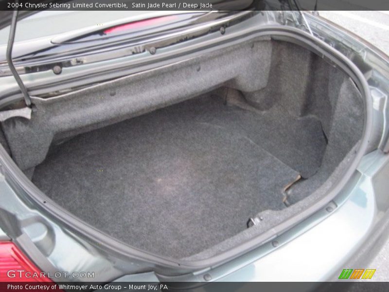 Satin Jade Pearl / Deep Jade 2004 Chrysler Sebring Limited Convertible