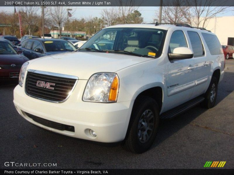 Summit White / Light Tan 2007 GMC Yukon XL 1500 SLT 4x4