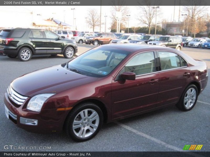 Merlot Metallic / Camel 2006 Ford Fusion SEL V6