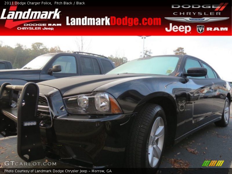 Pitch Black / Black 2011 Dodge Charger Police