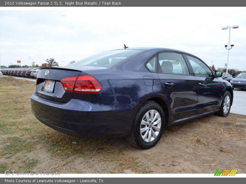 Night Blue Metallic / Titan Black 2013 Volkswagen Passat 2.5L S