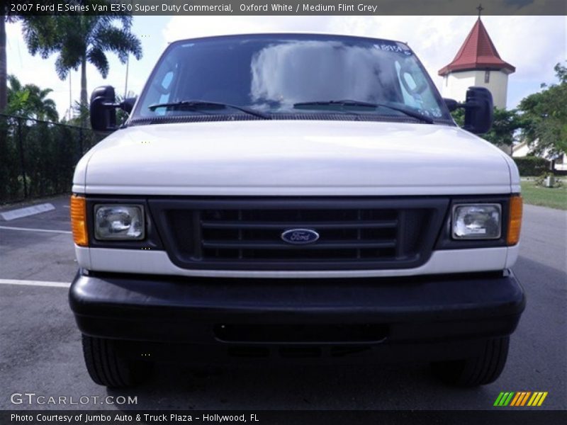 Oxford White / Medium Flint Grey 2007 Ford E Series Van E350 Super Duty Commercial
