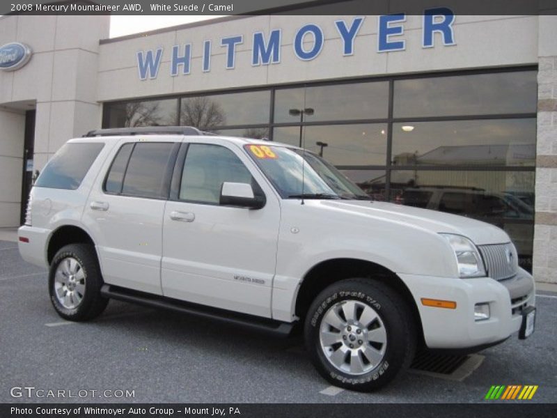 White Suede / Camel 2008 Mercury Mountaineer AWD