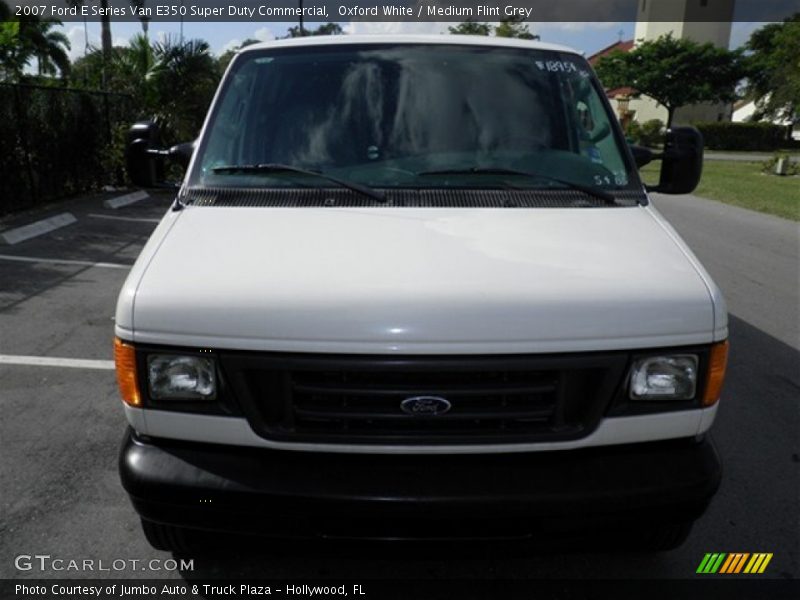 Oxford White / Medium Flint Grey 2007 Ford E Series Van E350 Super Duty Commercial