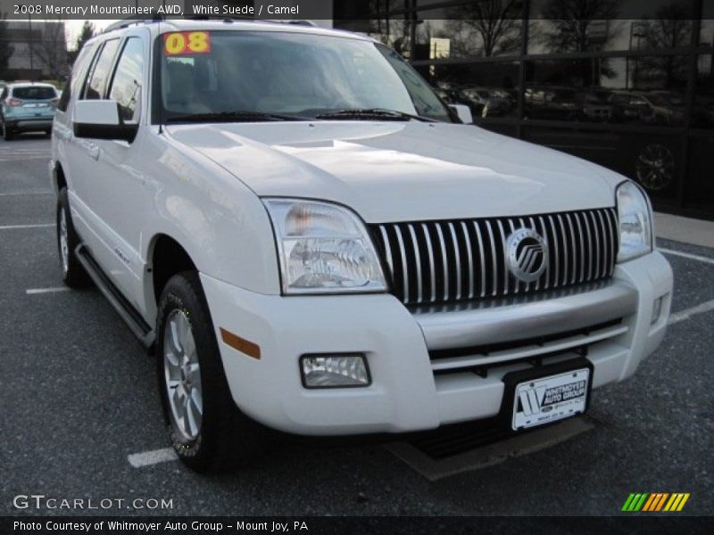 White Suede / Camel 2008 Mercury Mountaineer AWD