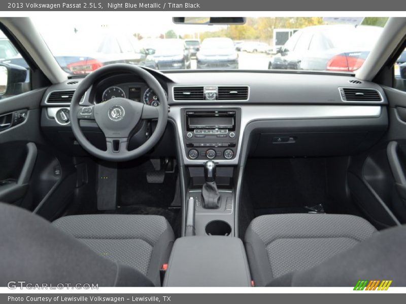Night Blue Metallic / Titan Black 2013 Volkswagen Passat 2.5L S