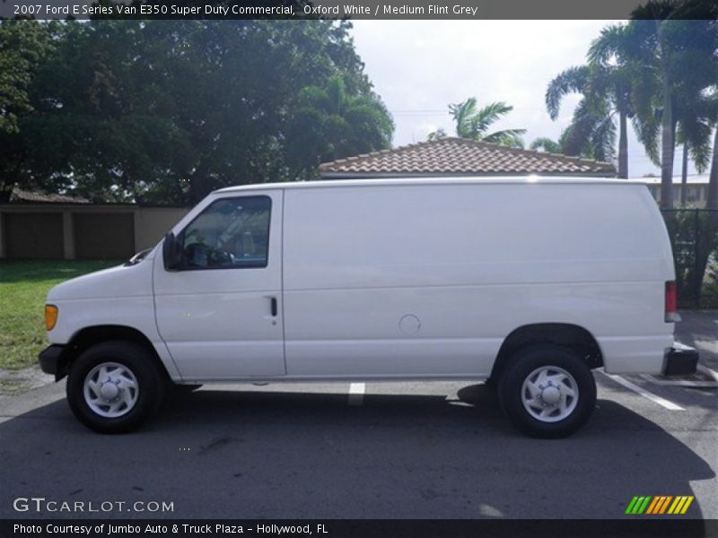 Oxford White / Medium Flint Grey 2007 Ford E Series Van E350 Super Duty Commercial