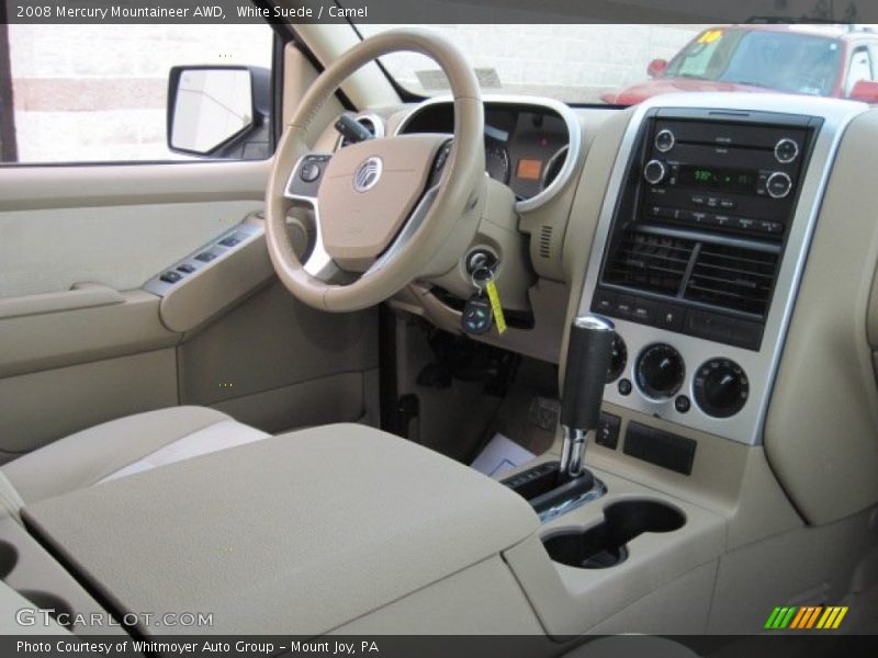 White Suede / Camel 2008 Mercury Mountaineer AWD