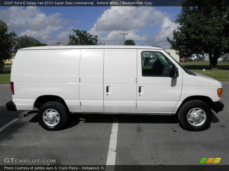 Oxford White / Medium Flint Grey 2007 Ford E Series Van E350 Super Duty Commercial
