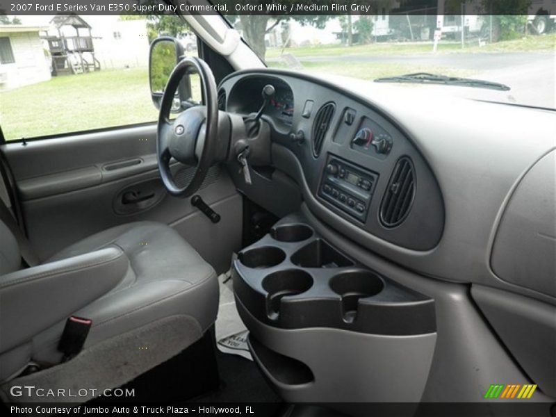 Oxford White / Medium Flint Grey 2007 Ford E Series Van E350 Super Duty Commercial