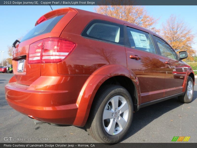 Copper Pearl / Black/Light Frost Beige 2013 Dodge Journey SE
