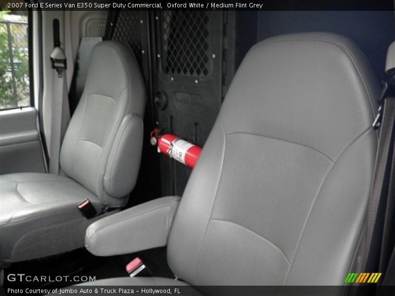 Oxford White / Medium Flint Grey 2007 Ford E Series Van E350 Super Duty Commercial
