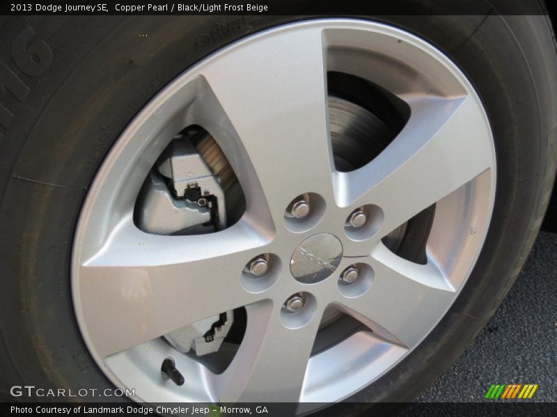 Copper Pearl / Black/Light Frost Beige 2013 Dodge Journey SE