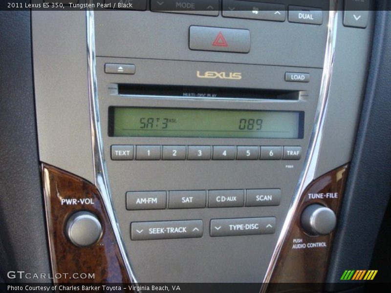 Tungsten Pearl / Black 2011 Lexus ES 350