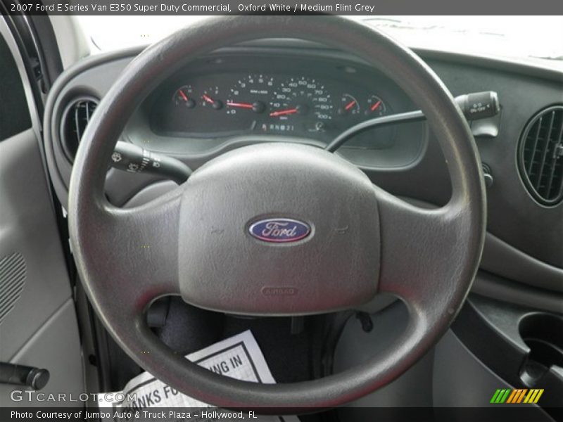 Oxford White / Medium Flint Grey 2007 Ford E Series Van E350 Super Duty Commercial
