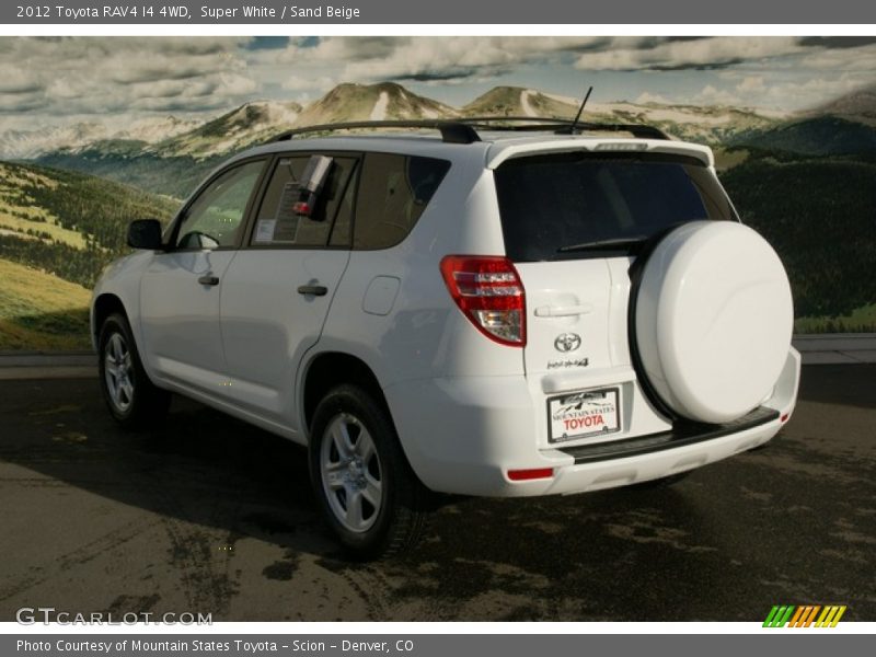 Super White / Sand Beige 2012 Toyota RAV4 I4 4WD