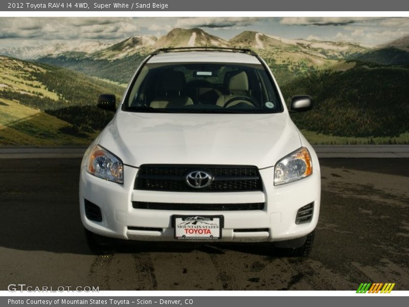 Super White / Sand Beige 2012 Toyota RAV4 I4 4WD